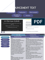 Tugas Media Pembelajaran Announcement-Text