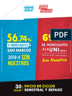 Resultados Academia Ciencias Humanidades UNMSM UNI 2018