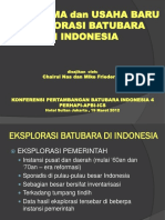 Eksplorasi Batubara di Indonesia: Paradigma Baru dan Upaya Peningkatan Kualitas