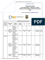 Agenda - Electronica Digital - 2019 I Período 16-01