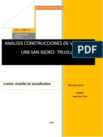 Analisis Construcciones de Viviendas Urb San Isidro - Trujillo PDF