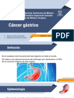 Cáncer gástrico: epidemiología, etiología, diagnóstico y tratamiento