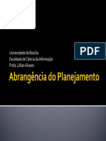 Universidade de Brasília Faculdade de Ciência Da Informação Profa. Lillian Alvares