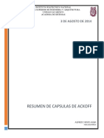 Tarea No1. - Resumen de Capsulas de Ackoff