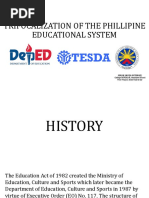 Trifocalization of The Phillipine Educational System