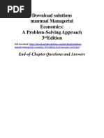 Solutions Manual Managerial Economics 3rd Edition Froeb Mccann Ward Shor PDF