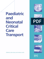 Paediatric and Neonatal Critical Care Transport: Edited by Peter Barry and Andrew Leslie