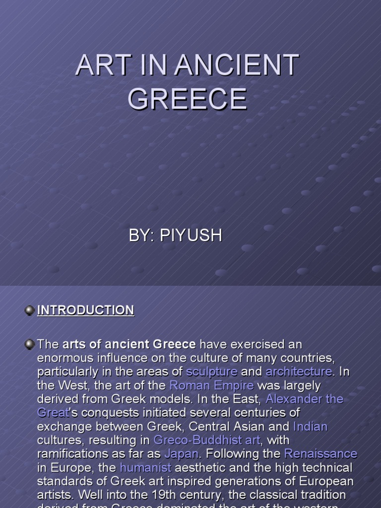 Art in Ancient Greece | Sculpture | Ancient Greece | Free 30-day Trial