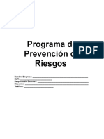 Programa de Prevención de Riesgos Contratistas y Subcontratistas