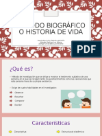 Método Biográfico o Historia de Vida