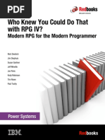 Who Knew You Could Do That With RPG IV - Modern RPG For The Modern Programmer
