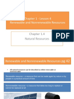Chapter 1 Lesson 4 A Renewable and Nonrenewable Resources