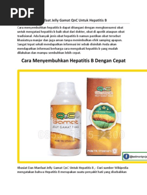 Khasiat Dan Manfaat Jelly Gamat Qnc Untuk Hepatitis B Pdf