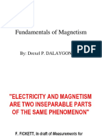 Fundamentals of Magnetism: By: Drexel P. DALAYGON, LPT