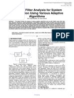 Adaptive Filter Analysis For System Identification Using Various Adaptive Algorithms