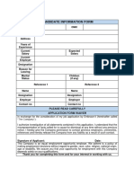 Candidate Information Form For Scribd