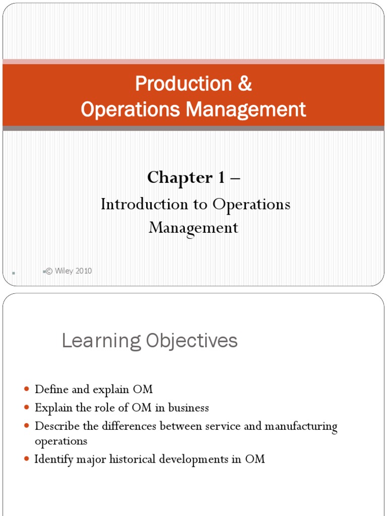 Operations Management | PDF | Operations Management | Design