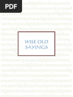 Download Wise Old Sayings by BuPad SN39901054 doc pdf