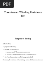 Trafo Winding Resistance