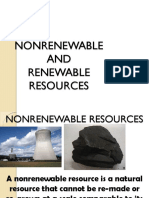 Nonrenewable AND Renewable Resources