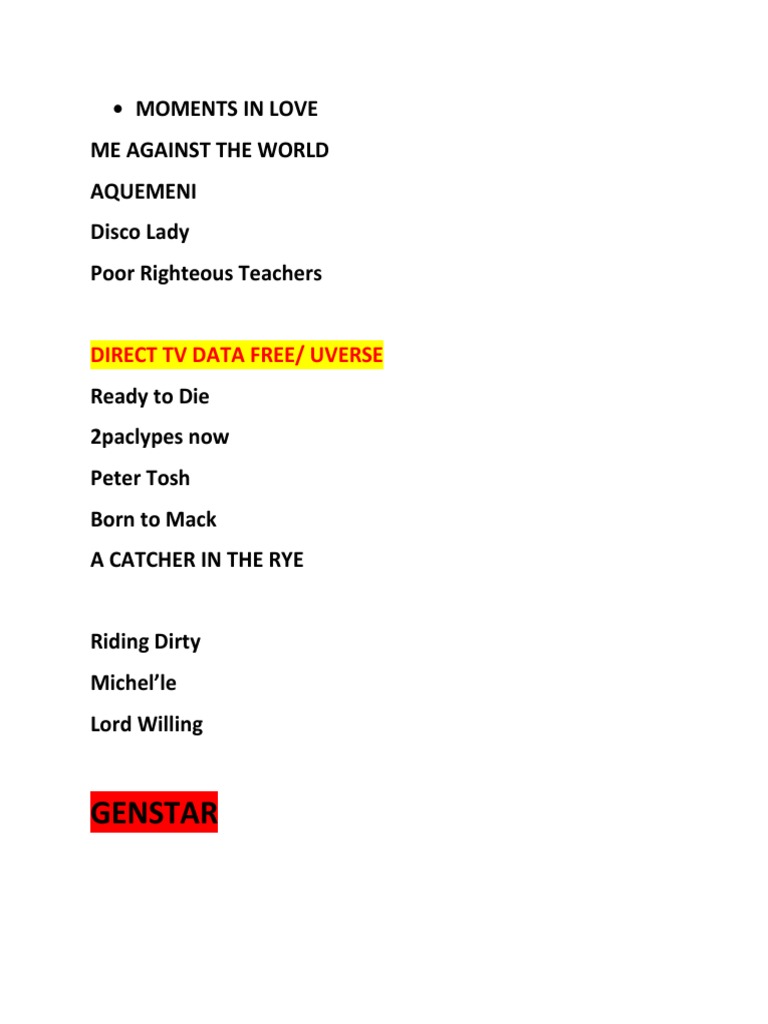 Music and Cultural References List | PDF