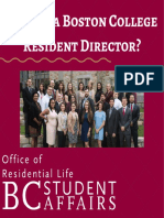 Why Be A Boston College Resident Director - 2018