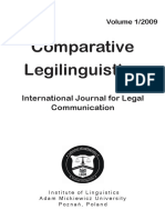 Comparative Legilinguistics