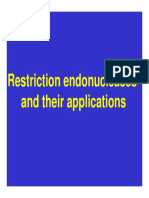 Restriction Enzymes and Their Applications