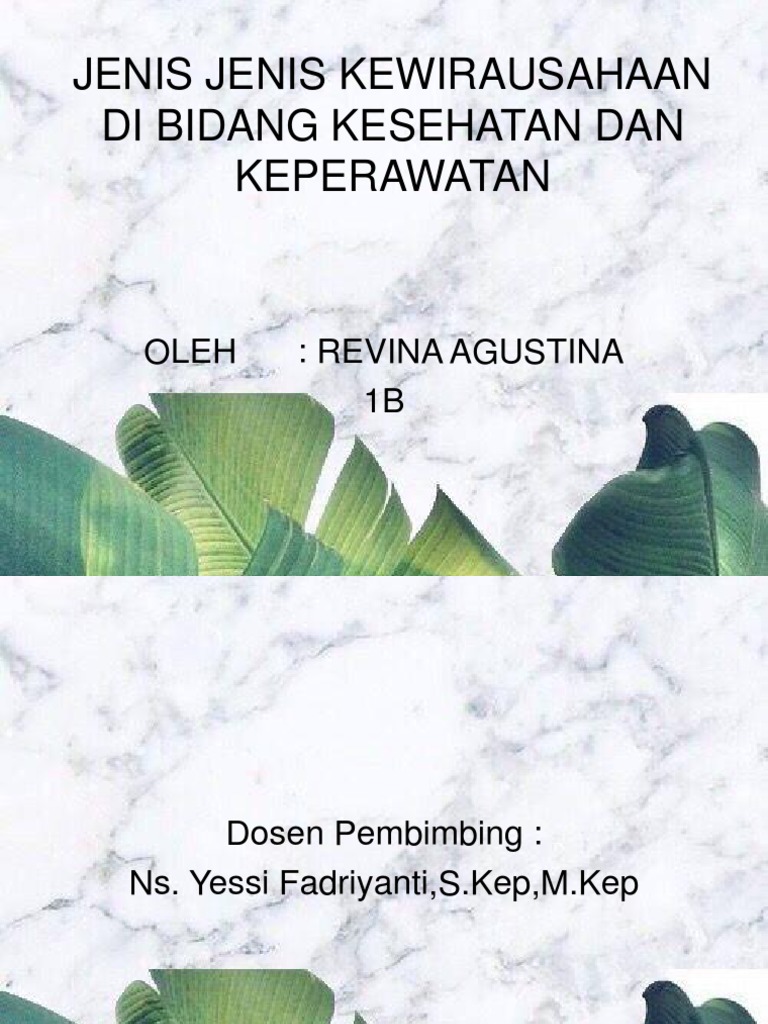 Ppt Jenis Kewirausahaan Vivinn
