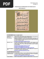 Principales Manuscritos de Música de la Edad Media