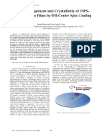 Improved Alignment and Crystallinity of TIPS-Pentacene Thin Films by Off-Center Spin Coating