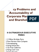 Agency Problems and Accountability of Corporate Managers and Shareholders