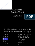 Compass Practice Test A