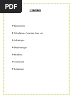 Machine Hour Rate Calculation Guide | PDF | Depreciation | Economies