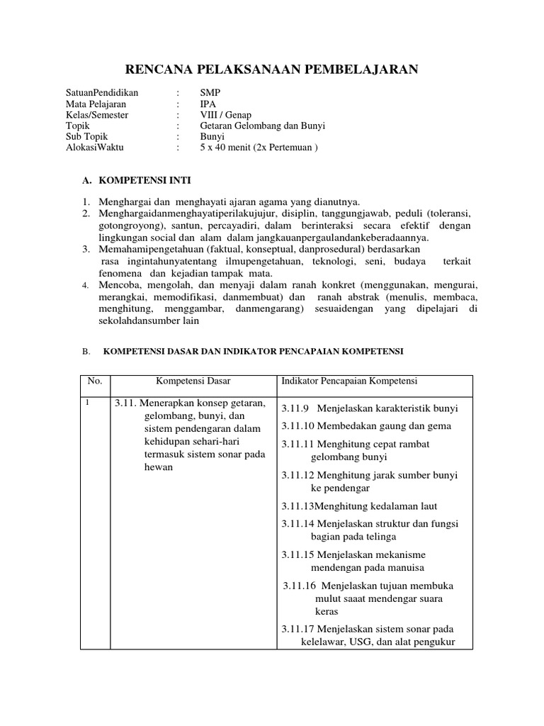 4 Rpp Bunyi 1dan 2 Pdf