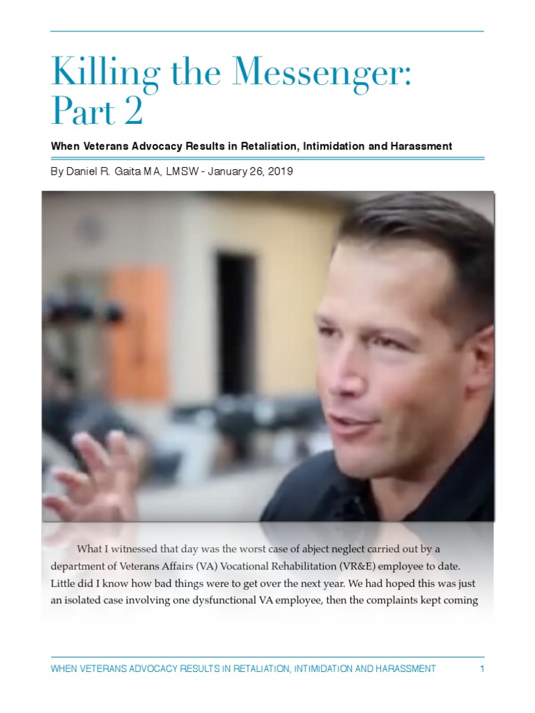 Killing The Messenger Part 2 PDF United States Department Of