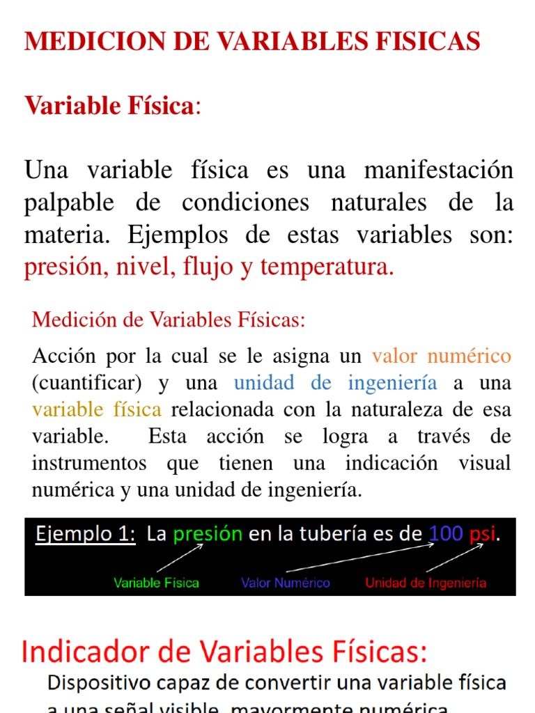 Medición y Variables Físicas | PDF | Sistema de control | Electrónica