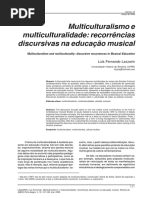 Multiculturalismo e multiculturalidade