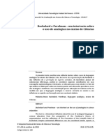 Um Intertexto Sobre o Uso de Analogias No Ensino de Ciência