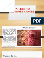 Failure To Diagnose Cancer