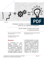 Estrategias Heurísticas en La Resolución de Problemas