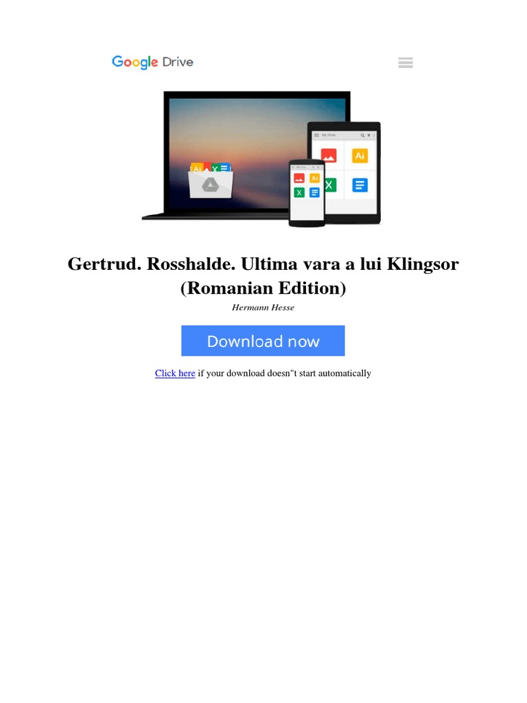 Gertrud Rosshalde Ultima Vara A Lui Klingsor Romanian