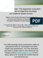 Practice Parameter: The Diagnostic Evaluation and Treatment of Trigeminal Neuralgia (An Evidence-Based Review)