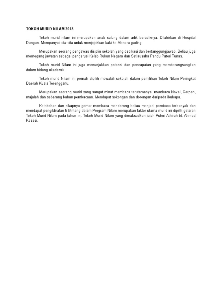 Biodata Tokoh 2018 Pdf