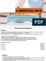 PROVA - Concurso SEDUC Ciclo 20 Horas