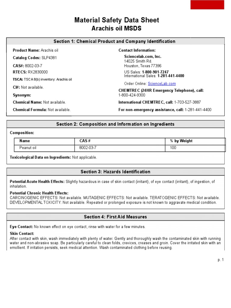Arachis Oil PDF Explosion Fires