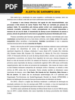 Alerta Sarampo Nº 03-12-07-2018