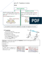 Translation Et Rotation Cours