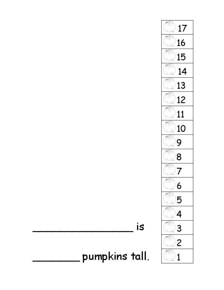 Pumpkin Height Measurement Guide | PDF