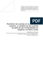 Rendición de Cuentas en La Educación Superior: Un Análisis de Las Cuentas Anuales de Las Universidades en España y El Reino Unido